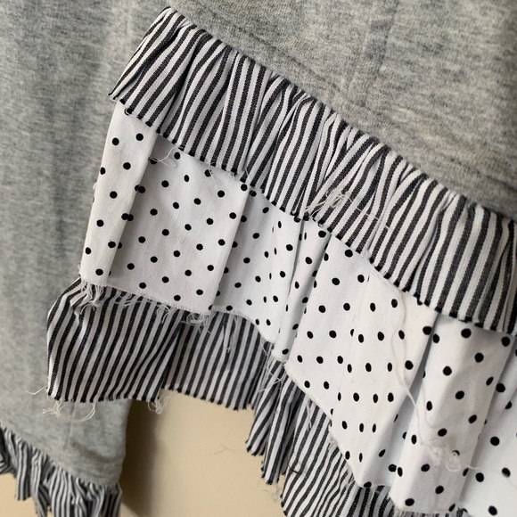 Charlotte Tarantola - Grey Ruffled Military Jacket - Picture 3 of 8